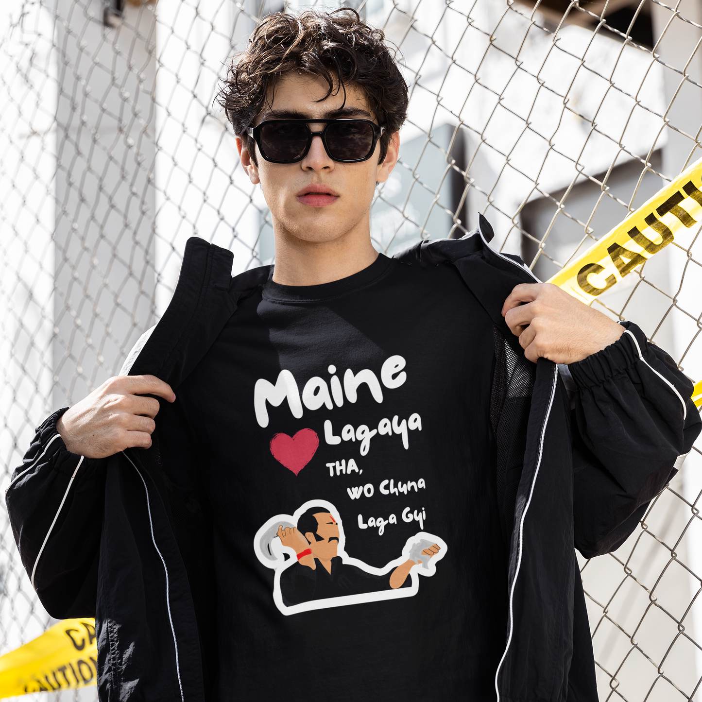 “Maine Dil Lagaya Tha wo chuna laga gayi” Graphic T-Shirt – Dard Mein Bhi Swag
